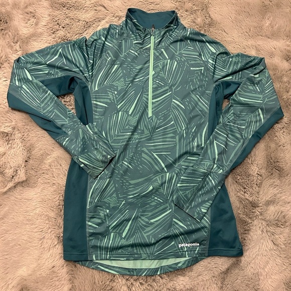 Patagonia Lightweight Quarter Zip Geometric Jacket - M - Picture 2 of 12